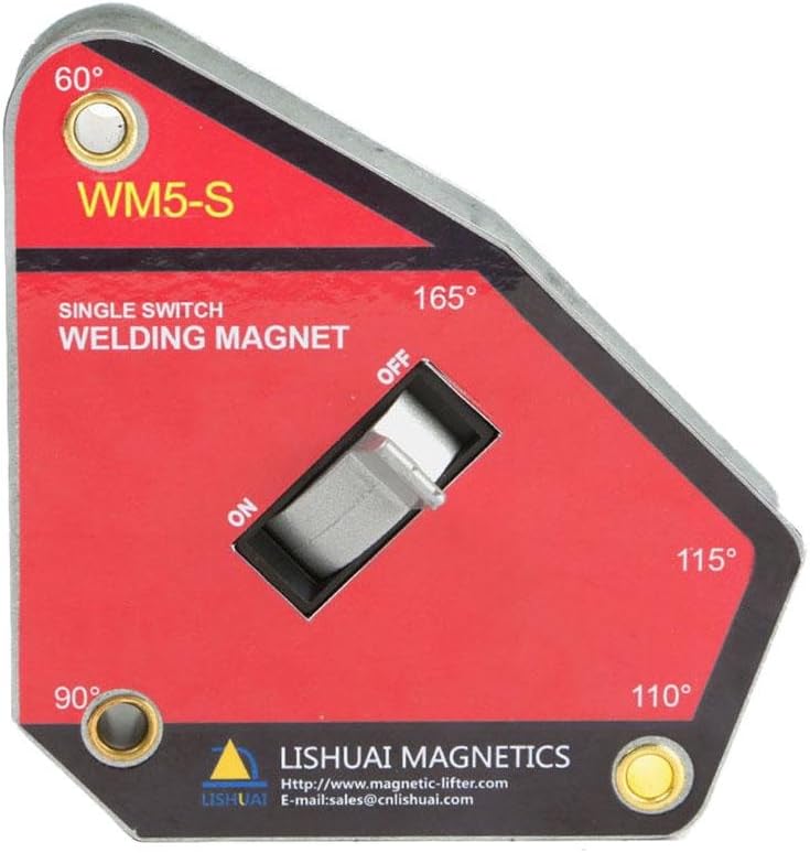 BularyUK Large Size Multi-angle Strong Force Neodymium Welding Magnet/NdFeB Magnetic Clamp Industry Magnet 1Pcs