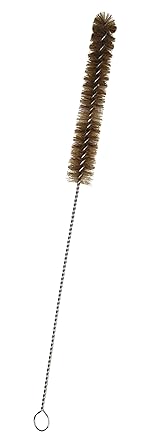 Eisco Labs Test Tube Brush - Bristle, with Fan Shaped end, L 80mm, Dia 12mm, Total Length 230mm