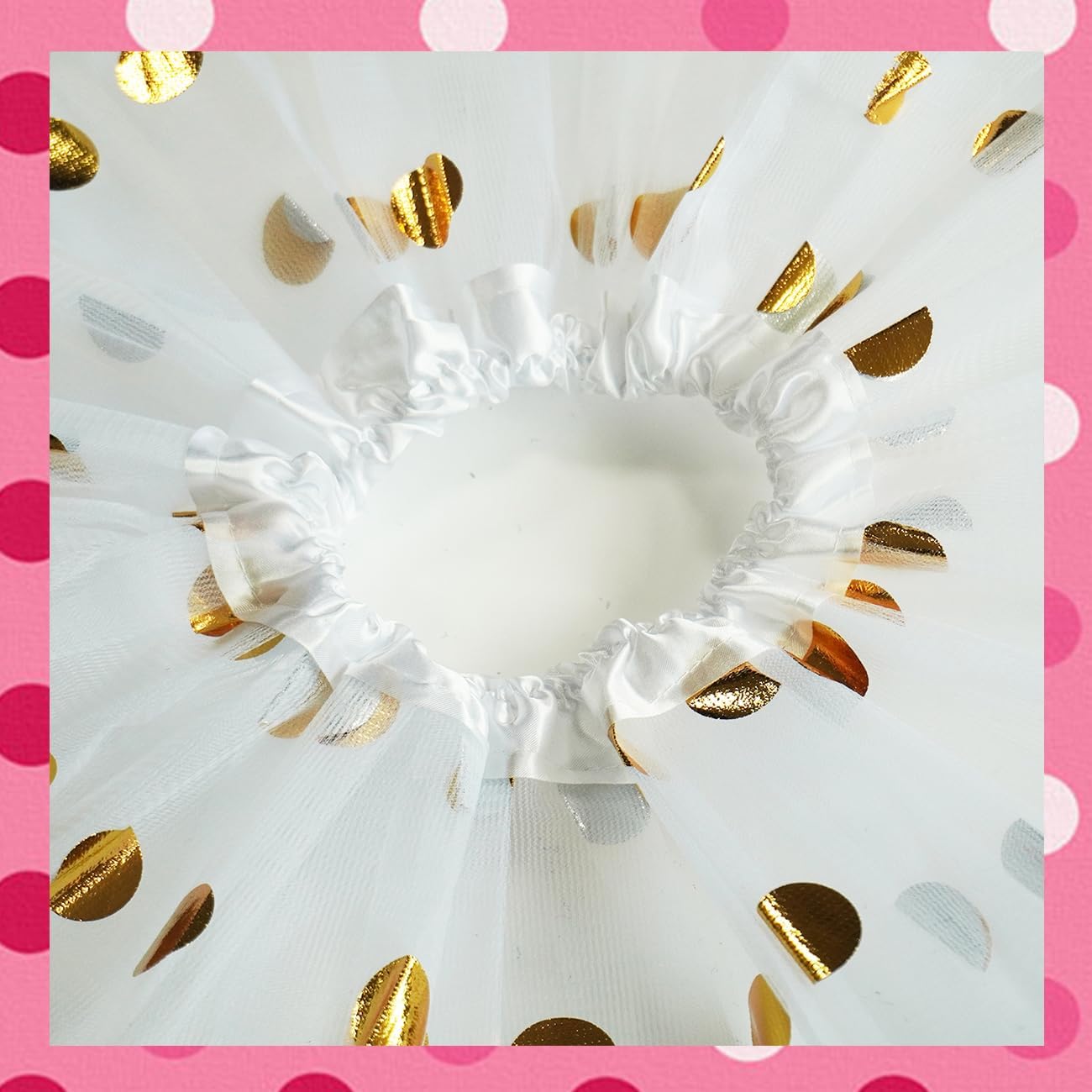 Girls' Polka Dot Tutu Glitter Ballet 3 Layer Tulle Dance Skirt Mouse Little Girls 3-8Y Costume Dress Up Tutu - Image 5