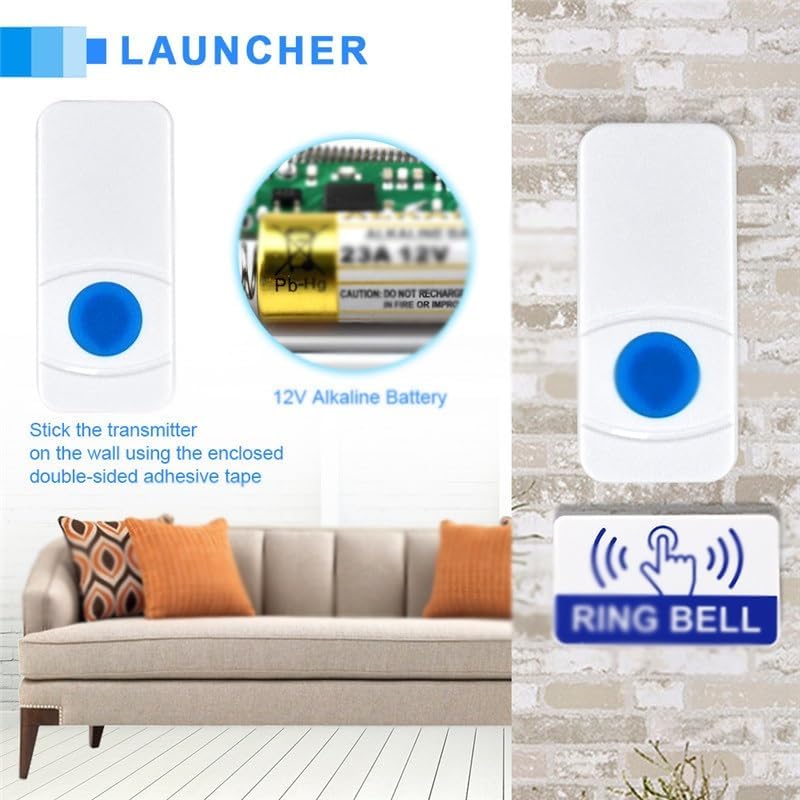 Smart Doorbell Home Electronic 1-to-2 Pager Dingdong Machine image 4