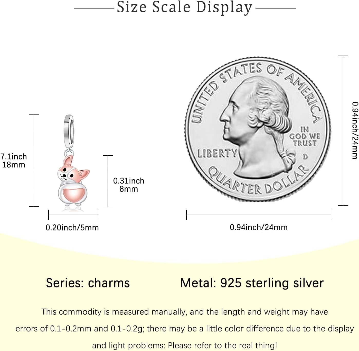 Corgi Dog Charms for Women - 925 Sterling Silver Lovely Dog Gifts for Corgi Lovers Cute Charm Bead for Bracelets Daisy Animal Charms for Birthday Gifts - Image 6