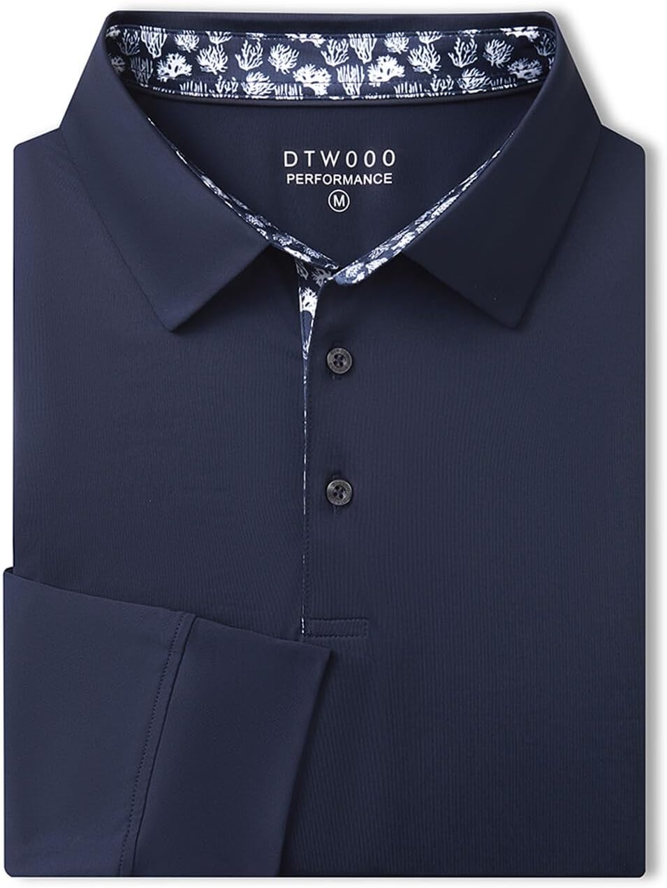 Men's Polo Shirt Long Sleeve Casual Solid Dry Fit High Performance Designed Collared Golf Men's Polo Shirt - Image 4