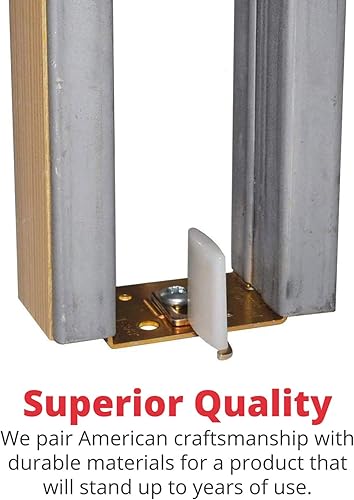 Miniatura 2 de Johnson Hardware 2041PLBG Guía de puerta de bolsillo oculto