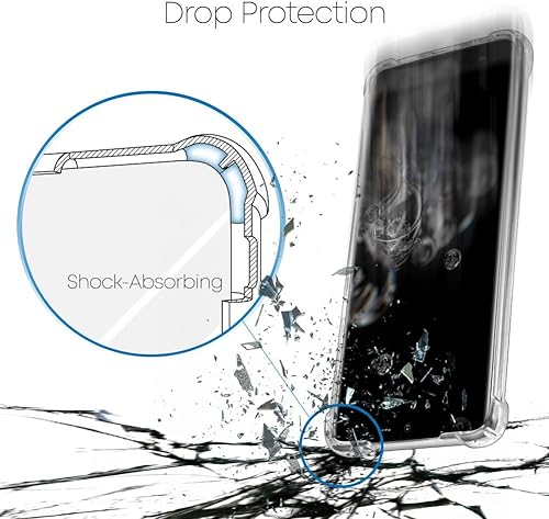 Miniatura 5 de GOOSPERY Funda para Galaxy S20 Ultra, funda protectora transparente con esquinas reforzadas, funda híbrida delgada a prueba de golpes para Samsung