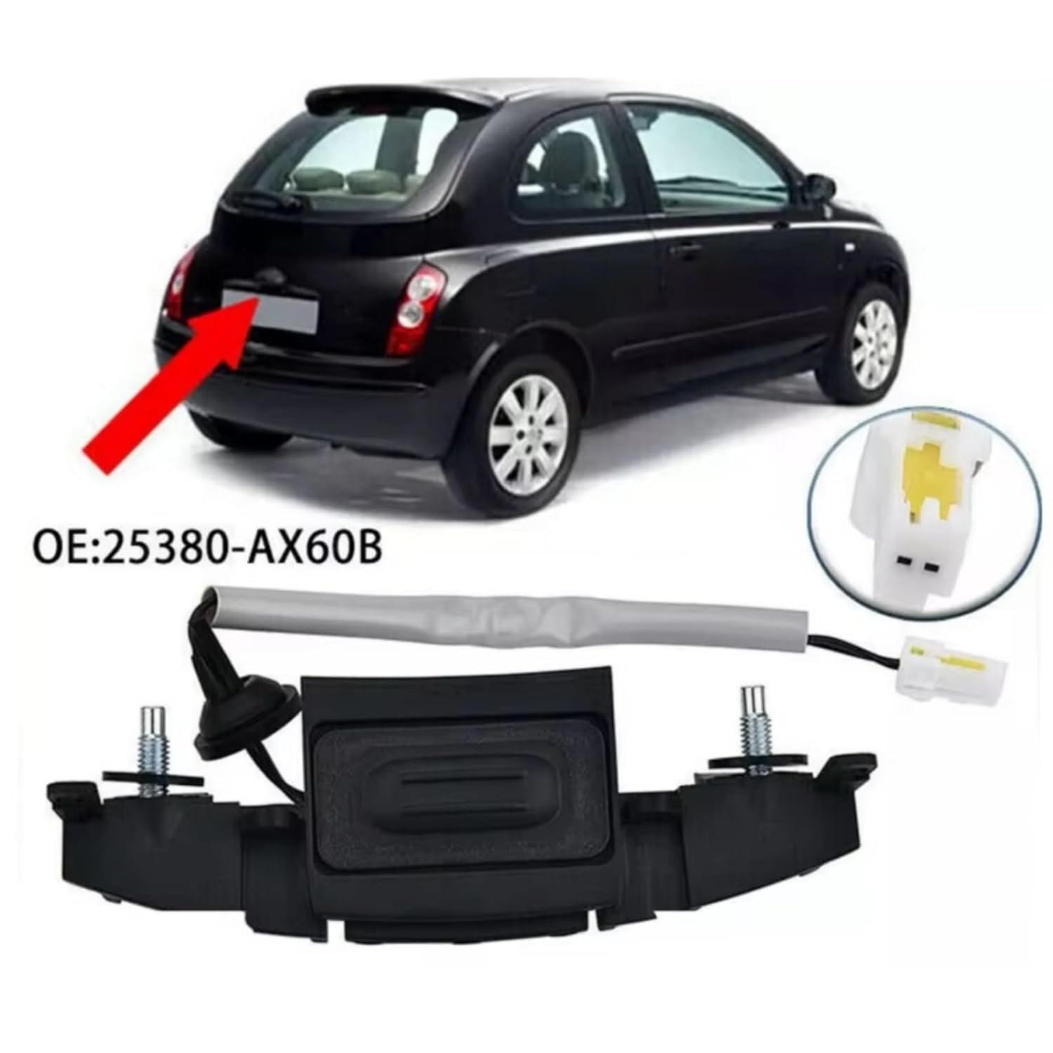 Tailgate Switch Trunk for Nissan for Micra K12 2002-2008 2009 2010 Boot Lid Tailgate Trunk Opening Opener Lock Release Switch 25380AX60B