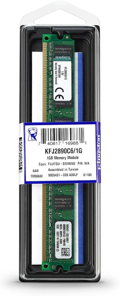 キングストン Kingston メモリー DDR2 800MHz 1GBNon-ECC CL6 DIMM KFJ2890C6/1G 永久保証
