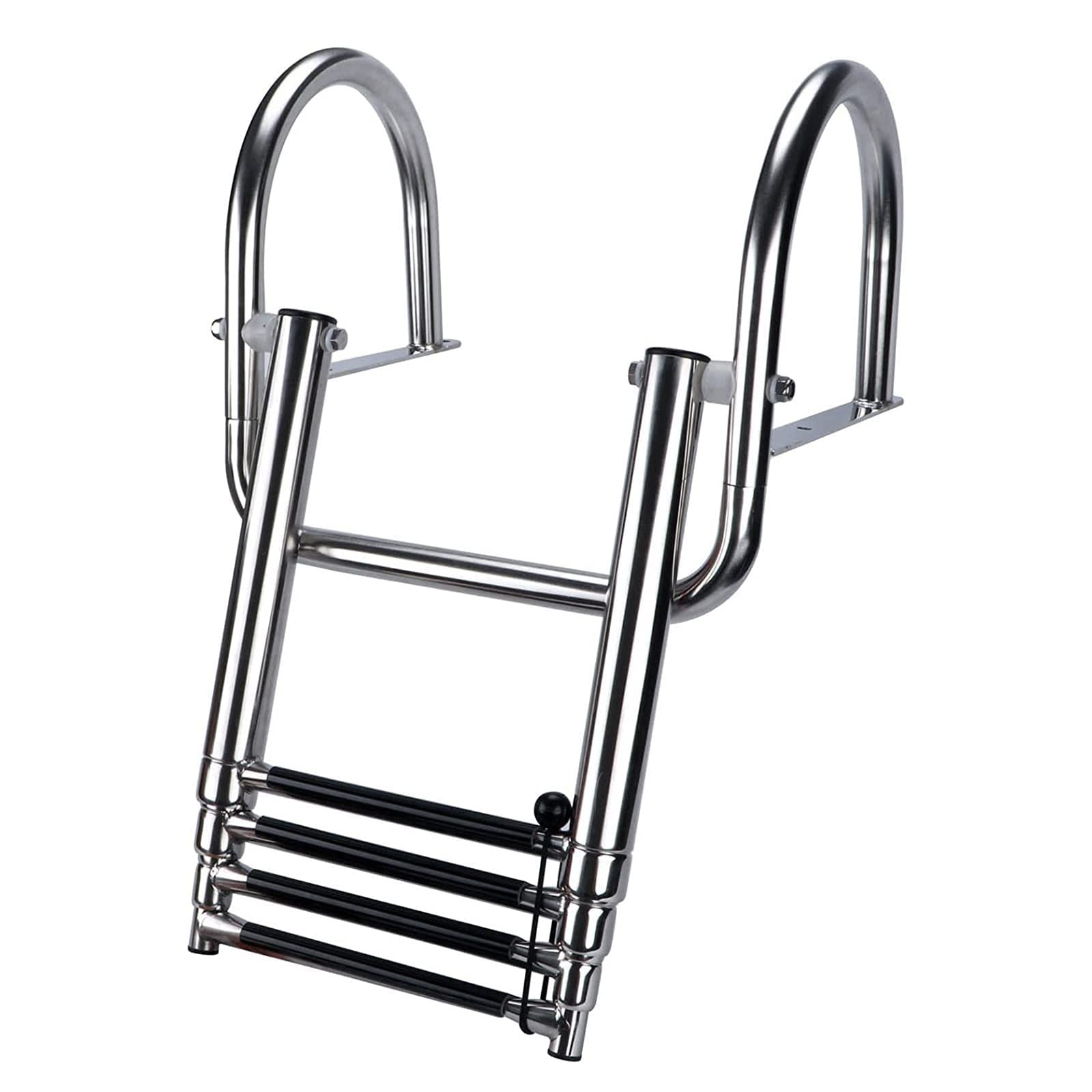 Échelle pour ponton de piscine télescopique 4 marches antichute