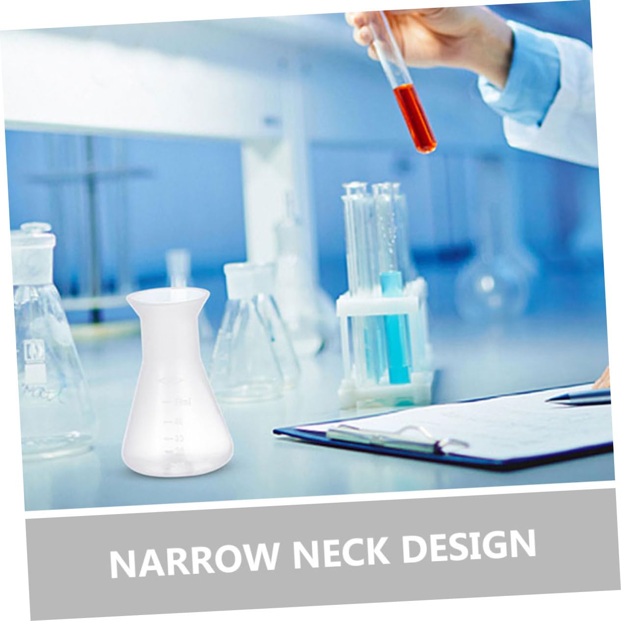 Gatuida 32piezas Frascos De Laboratorio De Erlenmeyer De Escala Frascos Cónicos Para Experimentos Científicos Diseño De Cuello Estrecho Para Usos Versátiles Entornos De Laboratorio