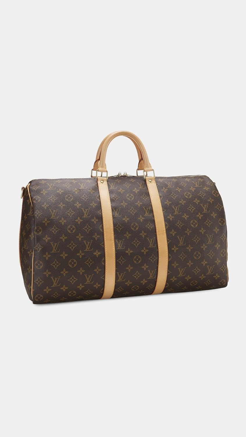 What Goes Around Comes Around Women's Pre-Loved Louis Vuitton Monogram Keepall Bandouliere Duffle 50, Brown, One Size - Image 4