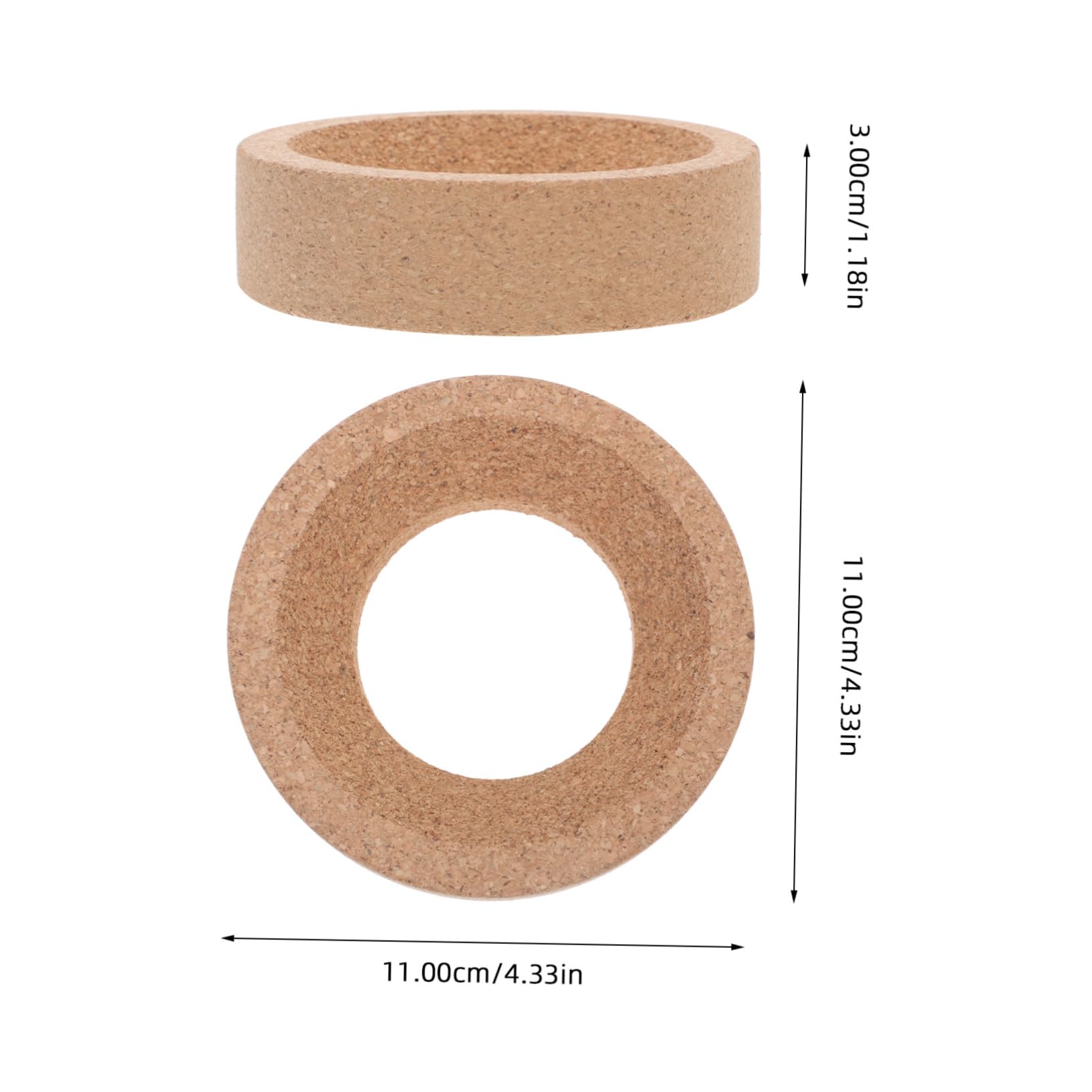 CHILDWEET Laboratory Synthetic Cork Stand for Round Bottom Flask Antislip Design Enhanced Stability Support Mat Non- Cork Holder for Lab Use