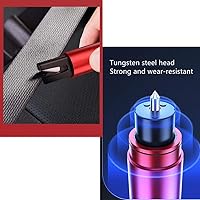 Vista 6 de Martillo de seguridad portátil, herramienta de escape de emergencia, interruptor de ventana multifunción con cortador de cinturón de seguridad