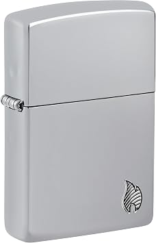 Zippo Lighter - Custom Engraved with Your Message - Armor Deep Carved Flame - High Polish Chrome 46396