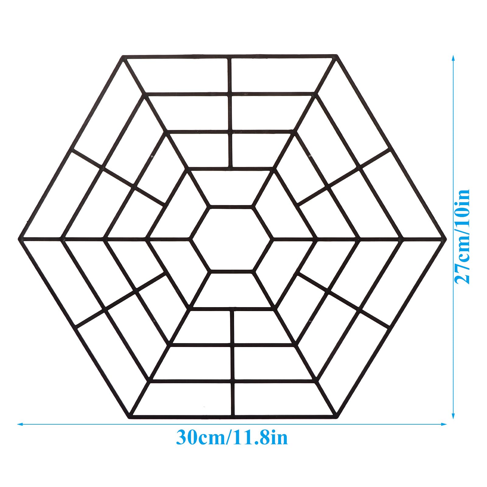 40 redes de protección para estanques, malla hexagonal de nailon de 30 x 27 cm, red protectora de color negro, red de protección flotante para depredadores al aire libre, estanque de jardín koi