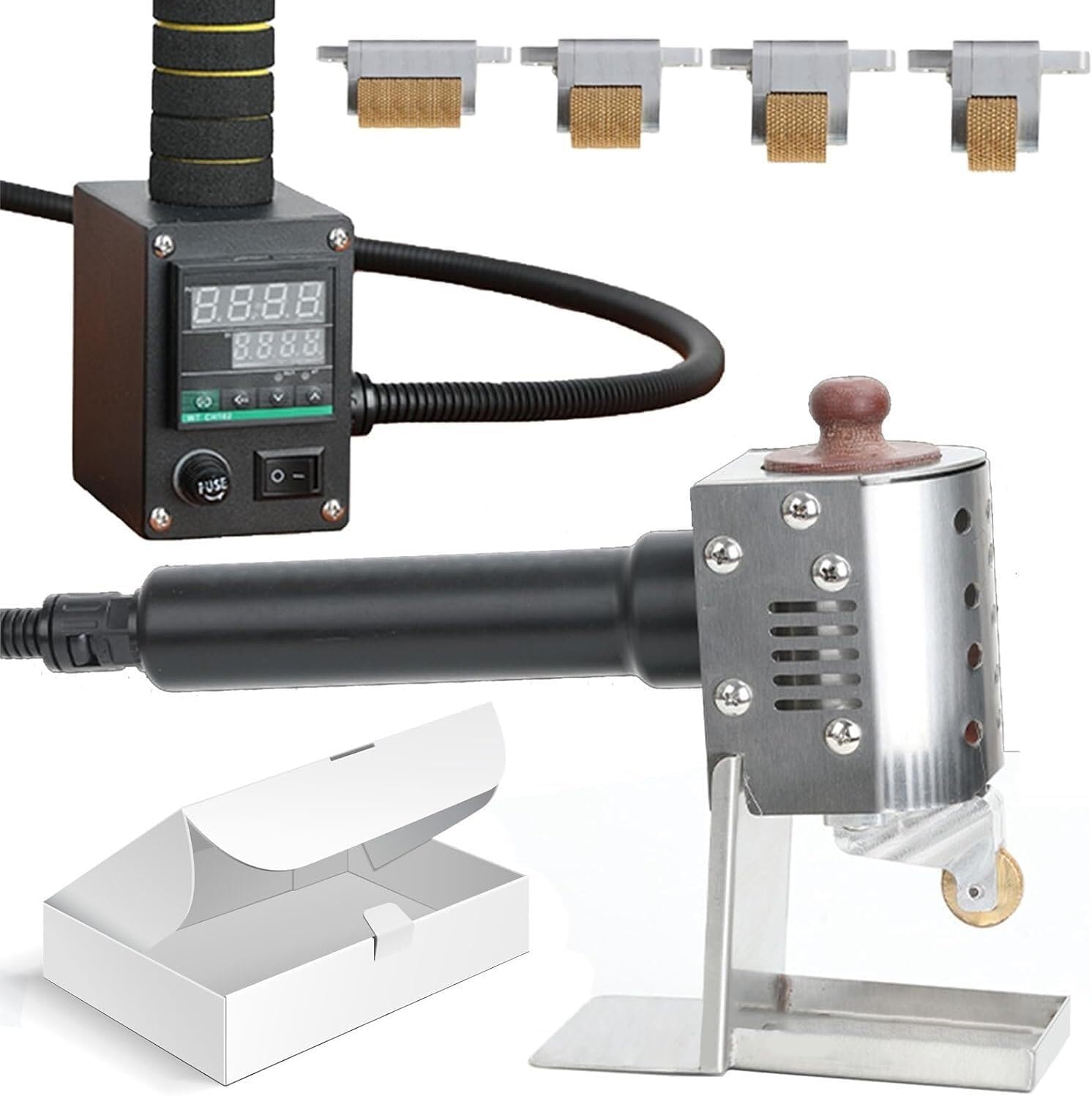 Professional Hand Push Hot Melt Adhesive Dispenser with 4 Sizes Rollers, Commercial Roller Machine for Crafts, Gluing and Fixing,150ml