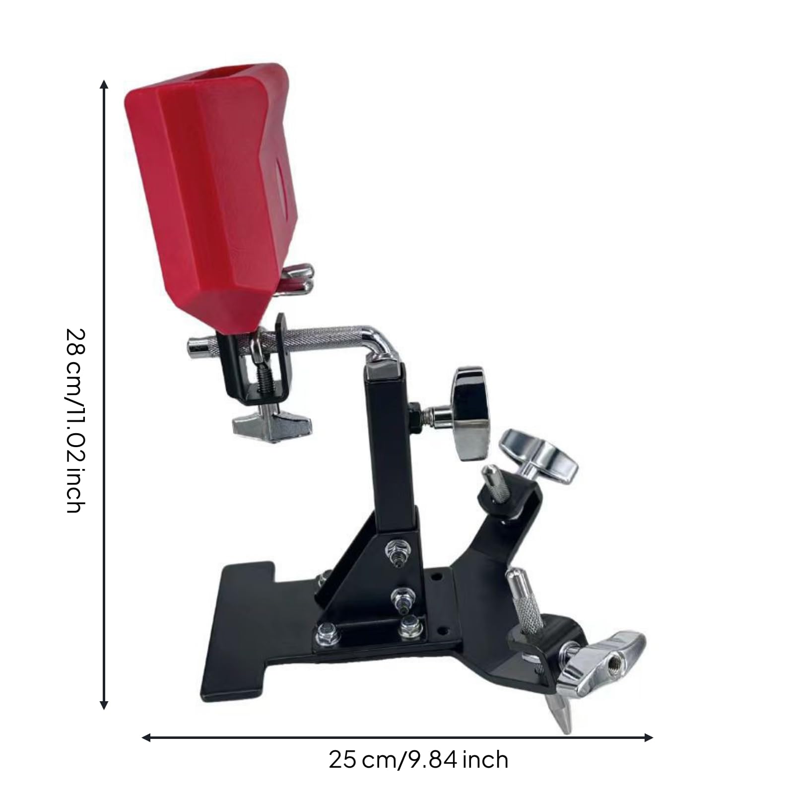 Drum Übungspedal Bassdrum Trainingspad Pedalständer Fußtechnik Pad Metall Verstellbar Stabil Geräuscharm für Technikaufbau Rudiments Zuhause Studio , style to 1