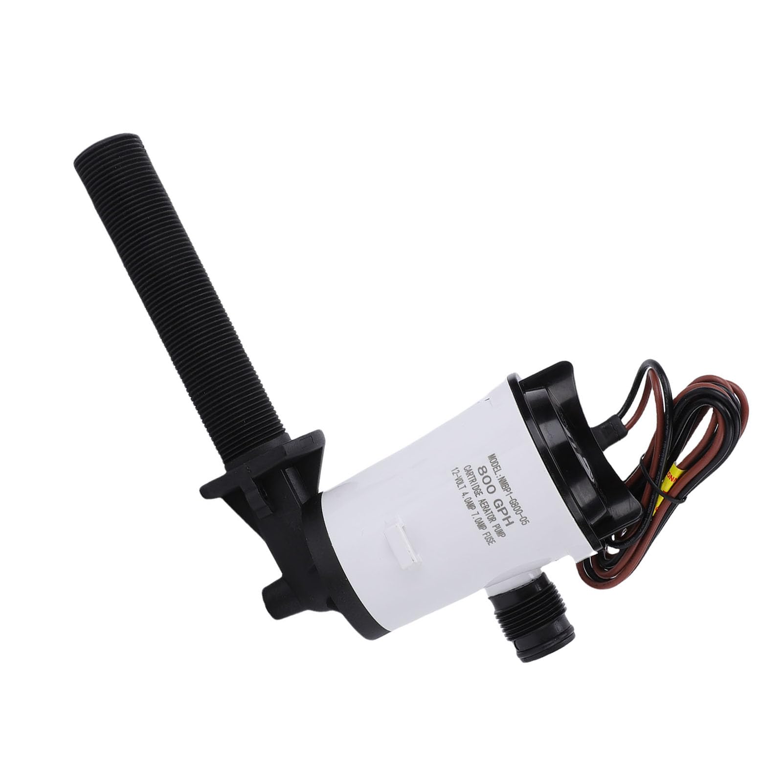 Pompa di Sentina Sommergibile Pompa Ad Acqua Sommergibile DC 800GPH ABS Acciaio Inossidabile 4.0A con Tubo da 3/4 Pollici per Acquario per e Yacht Livewell Fish Tank (WHITE)