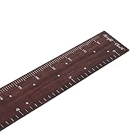 Vista 2 de Wooden Ruler Growth Chart, Height Measurement Ruler, Walnut Wood Height Chart with Measuring Tape, Installation Growth Chart for Toddlers Bedroom