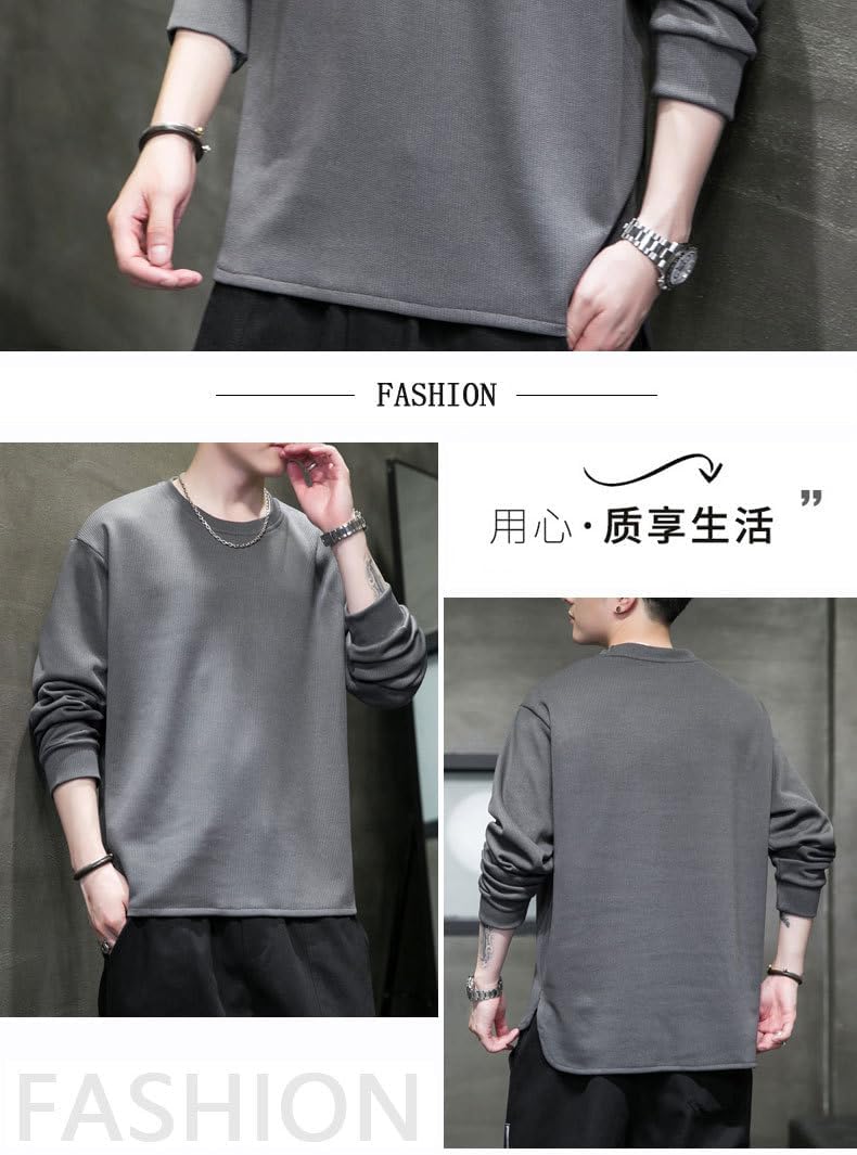 Men's Workwear Crew Neck Pullover Reinforced Stitching Heavy Duty Sweatshirt