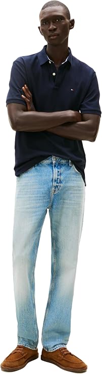 Tommy Hilfiger Men's Short Sleeve Cotton Pique Polo Shirt in Classic Fit