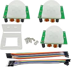 3PCS HC-SR501 Infrared PIR Motion Sensor Human Body Sensor Module+ 3PCS Exclusive housing + Screwdriver + 20P Cable (10 x Female + 10 Male)