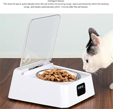 Microchip Cat Feeder, Auto Dog Feeder, Smart Pet Feeder with Timed Feeding for Cats, Automatic Dog Feeder with Intelligent Sensor
