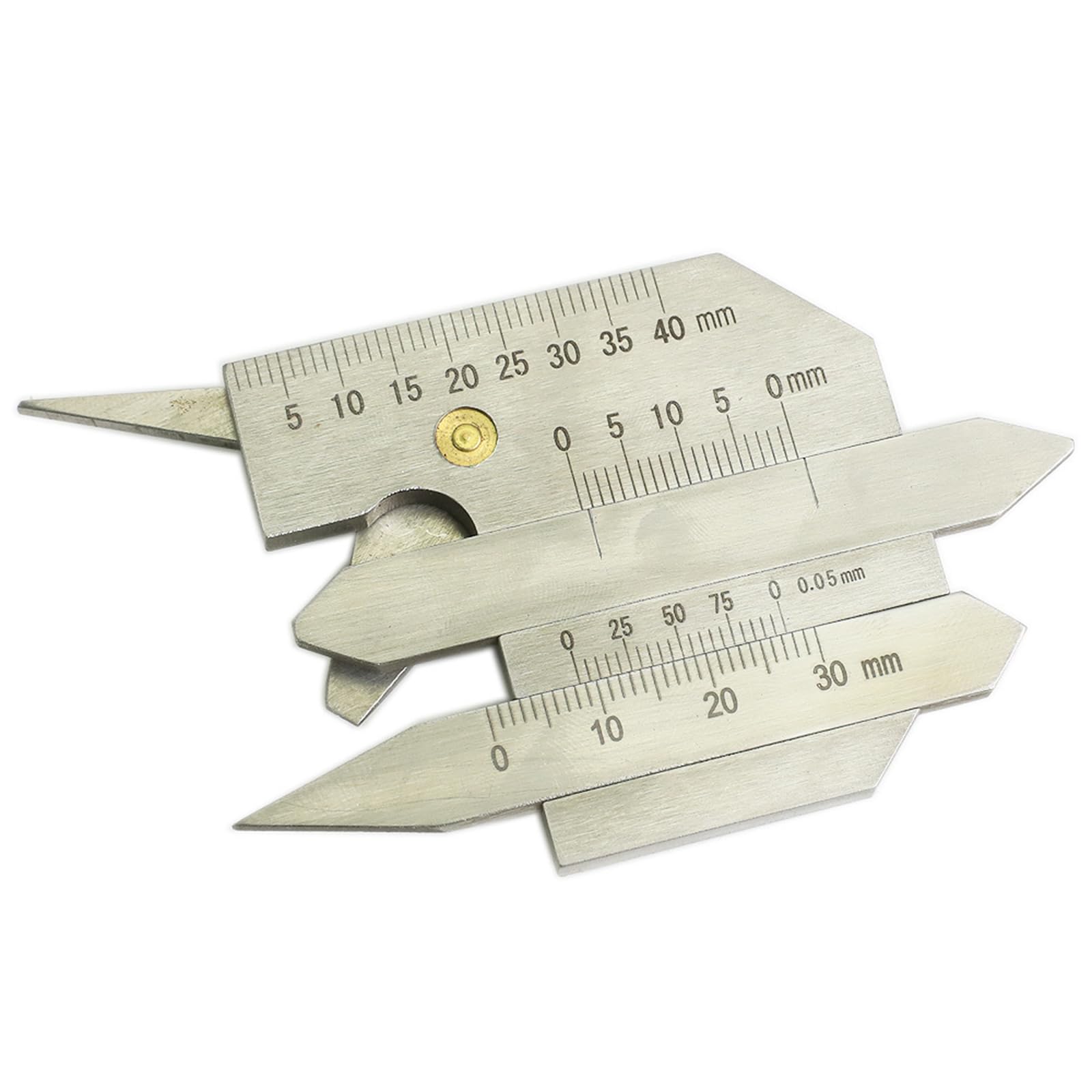 0-75mm Weld Guage Weld Seam Gauge Measure Caliper Welding Inspection Ruler Inspection Ruler High Accuracy Stainless Steel Welding