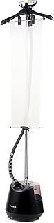 Fridja F1200 - Plancha de Vapor Vertical con Cepillo de Vapor de alta eficacia, depósito de 3 litros, Vaporizador de 2 modos, barra extensible, Centro de Planchado para todos los tejidos, color negro