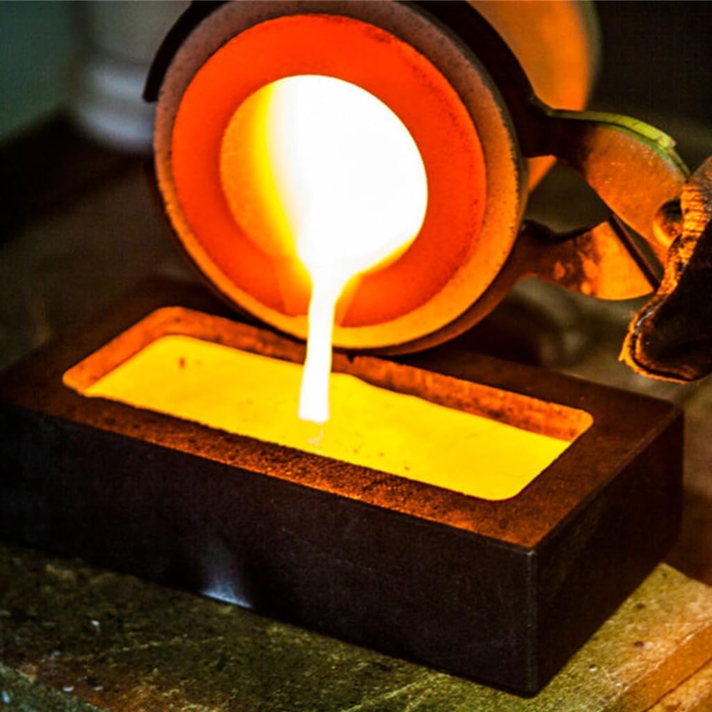 Iron Bar Molds Crafting Moulds Gold and Silver Ingots Molds Professional Jeweler Equipment Metal Melting Tool for Metal