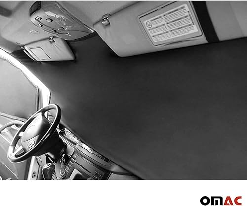 Miniatura 2 de OMAC Parasoles magnéticos opacos para ventana de automóvil para Mercedes Sprinter 2019-2023, color negro, cortina de seguridad de ventanas para