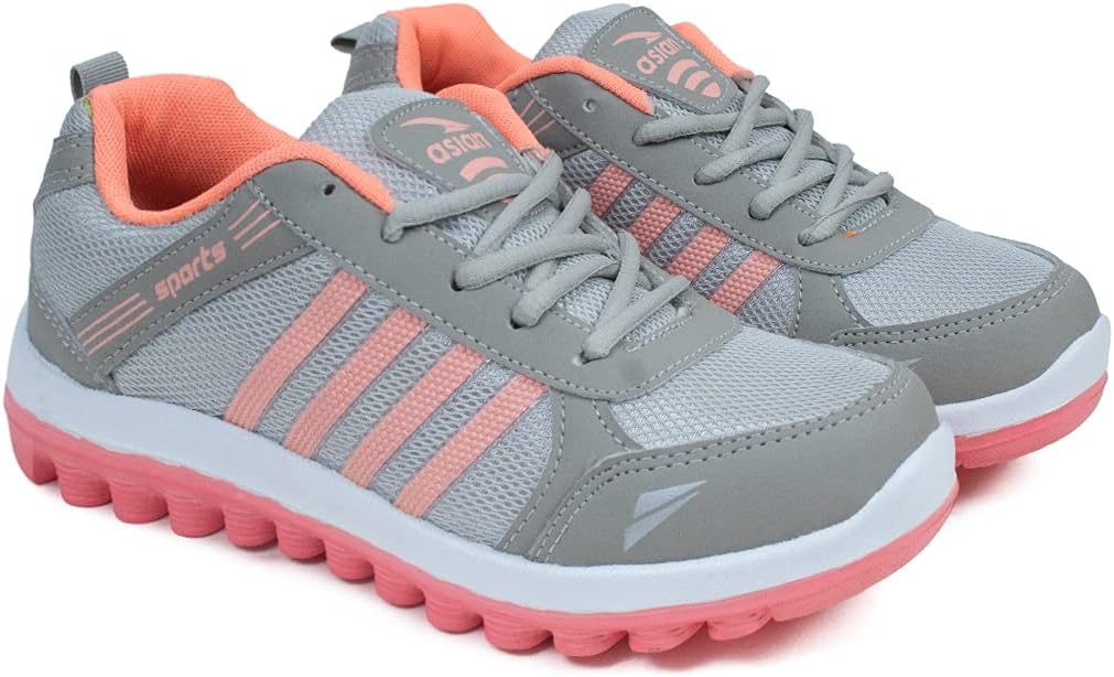 Women's Fashion-13 Sports Running,Walking & Gym Shoes for Eva Sole Casual Sneaker Lightweight Lace-Up Shoes for Girl's