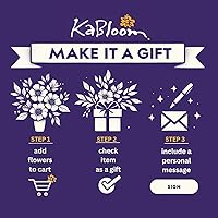 Vista 101 de KaBloom Prime Next Day Delivery - Colección para el Día de la Madre - Ramo de 12 rosas 12 rosas blancas. Regalo para cumpleaños, recuperarse