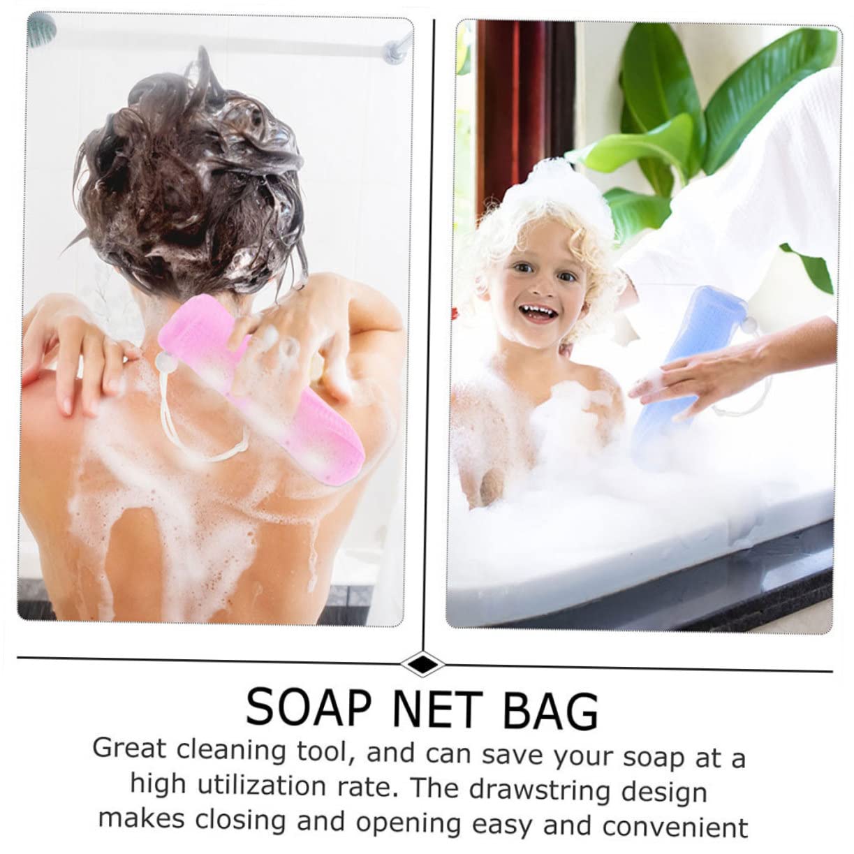 15pcs Foaming Soap Soap Net for Bars Saver Eco-friendly Reusable Pouch Packaging for Making Random Color