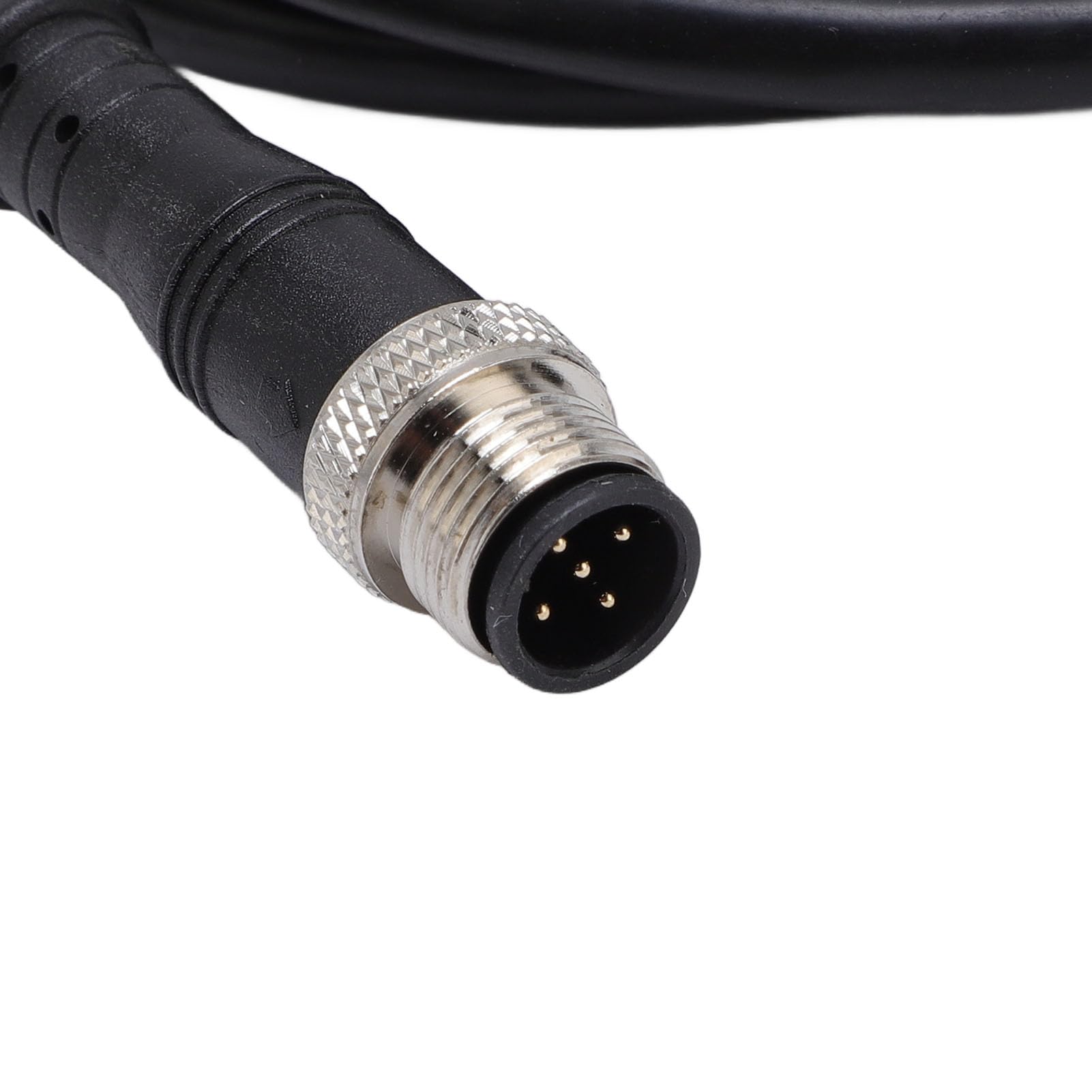 Luocute Câble Ethernet M12 RJ45, Câble de Connecteur étanche Industriel blindé avec Matériaux en Cuivre, Silicone et Aluminium, pour Systèmes de de Bâtiments Intelligents (5M / 16.4Ft)