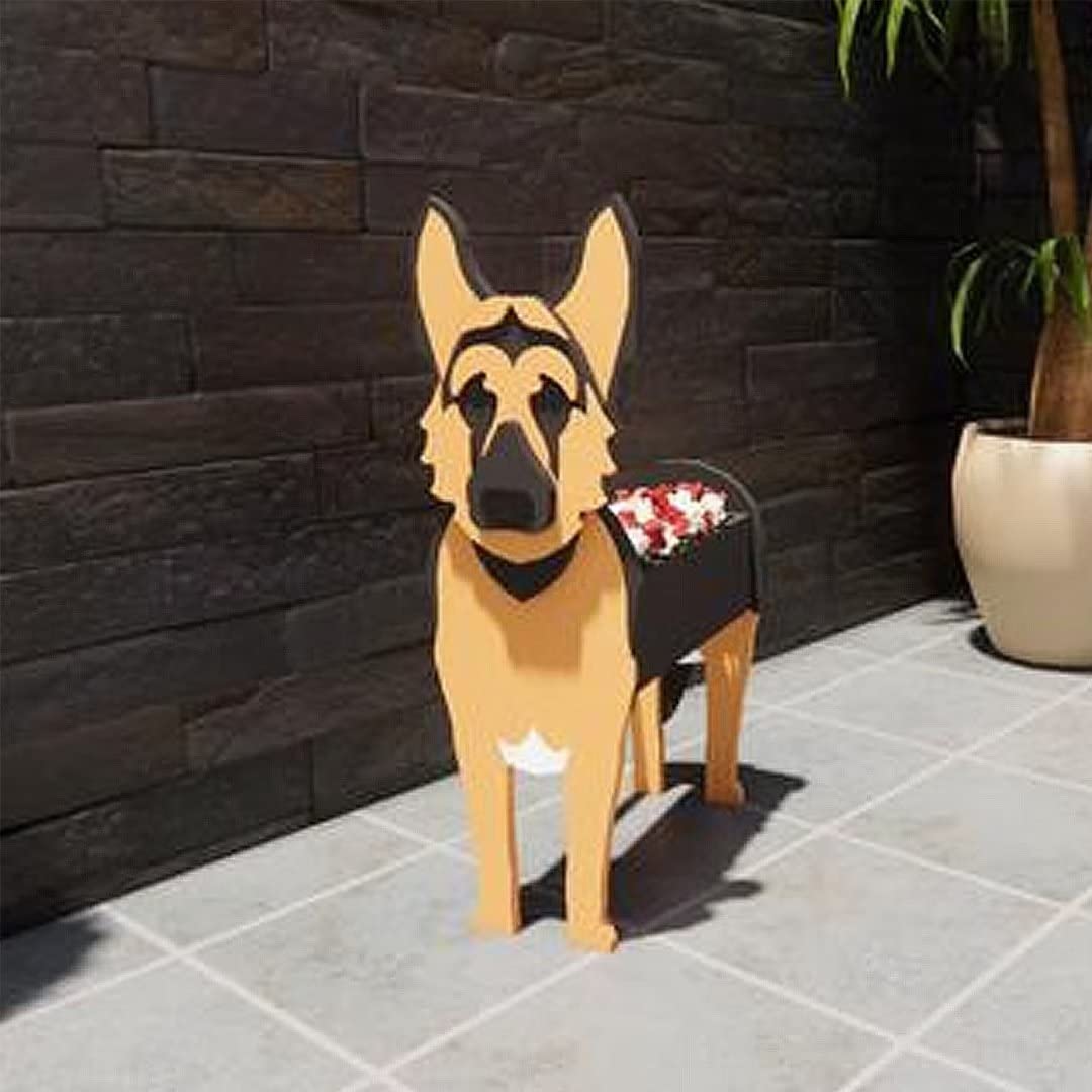 EIMOPE Cute Flower Pot Dog Planter, Garden Flower Planters Animal Shaped Flower Pot, Dog Plant Pots For Garden Flower Cactus Air Plants, Home Decor Gift — image 1