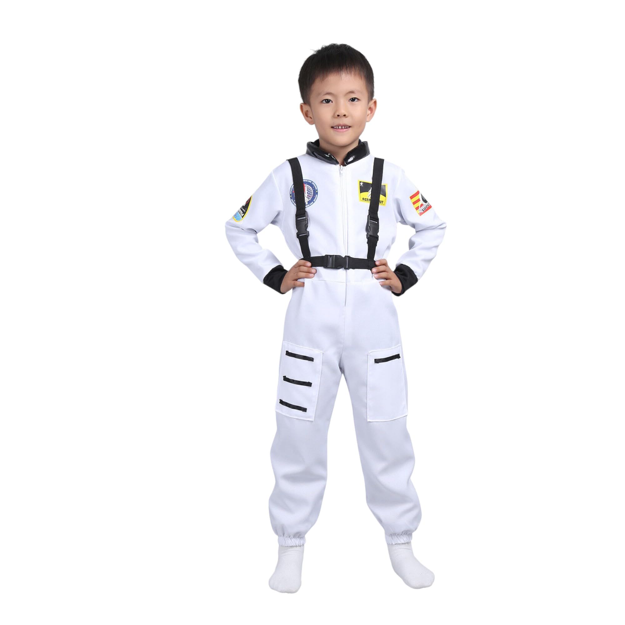 Doodle Kiddo Astronaut Costume for Kids 3-10 Years – Space Costume for Boys & Girls, Perfect for Kids Dress Up & Pretend Play – Halloween Costume Fancy Dress Space Suit