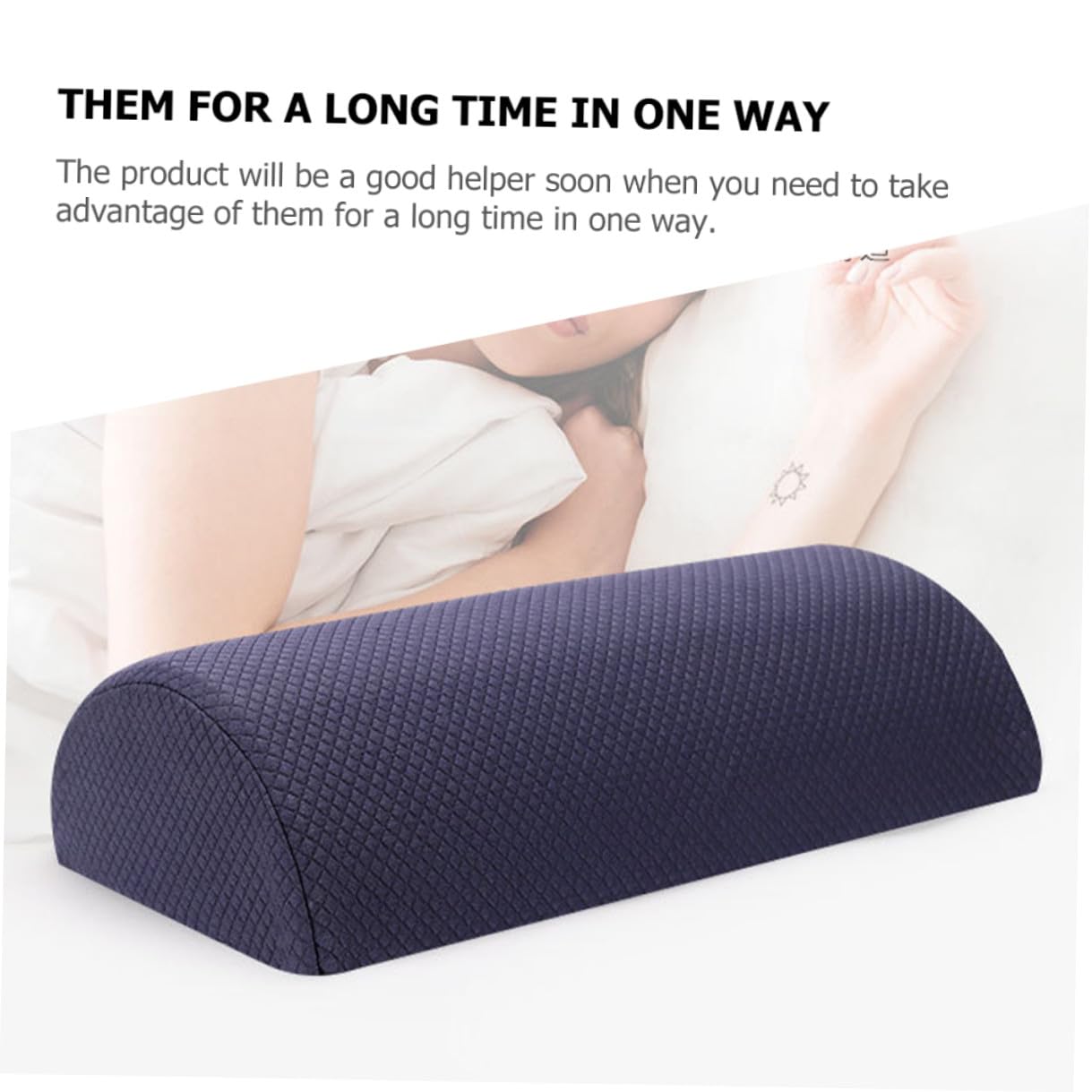 Memory Schaum Kniepolsterkissen Halbrolle Beinkissen Mit Abnehmbarem Bezug Ergonomisch Für Taille Rücken Büro Und Schlafzimmer