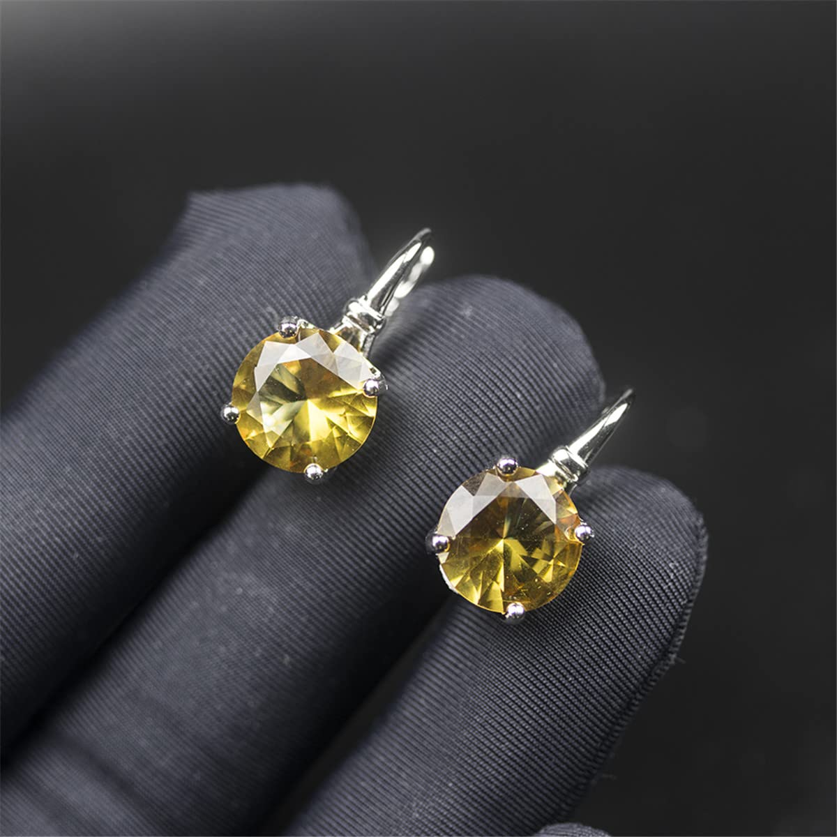 Pendientes Sultanit de plata de ley 925 que cambian de color, redondos, 10 mm, joyería de diáspora creada para regalo de mujer, cierre inglés, Piedra, diáspora sintética