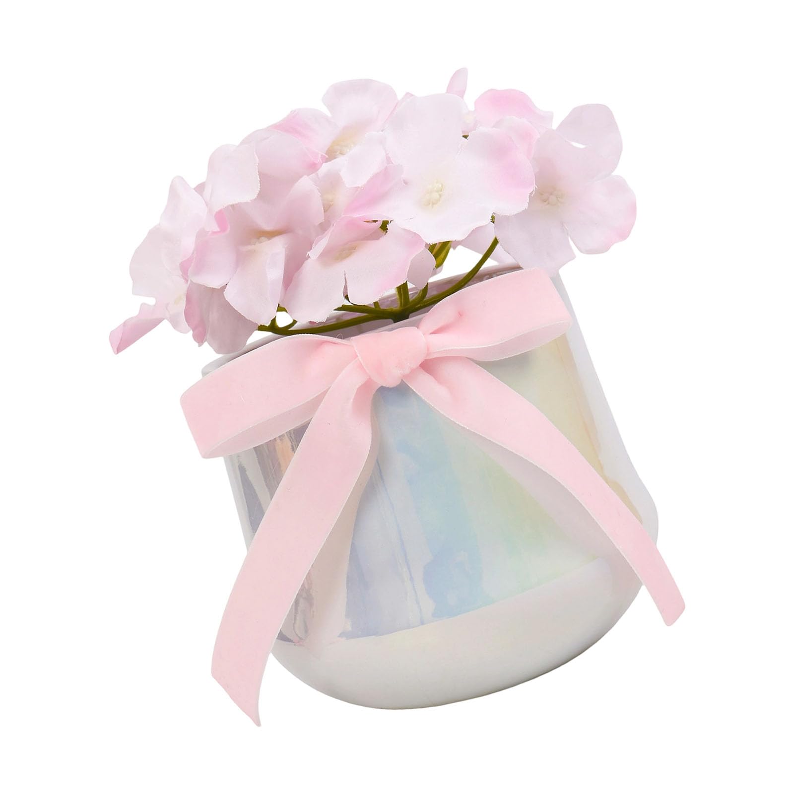 Centerpiece and Porcelain Vase Beautiful Indoor Holiday Decor Office Desk Herb Decor
