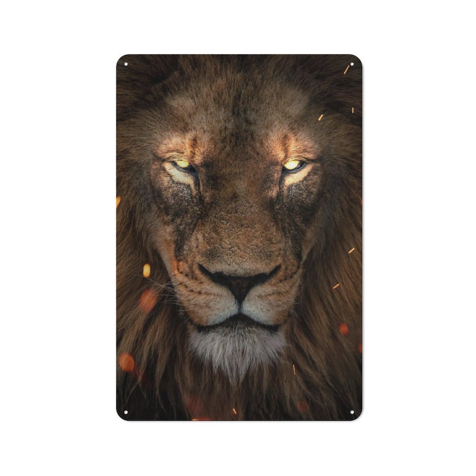 Junmoney The Possessed King Tin Wall Plaque 30X20cm With For Dining Room Or Kitchen, For Collectors Decorating Kitchens And Dining Spaces