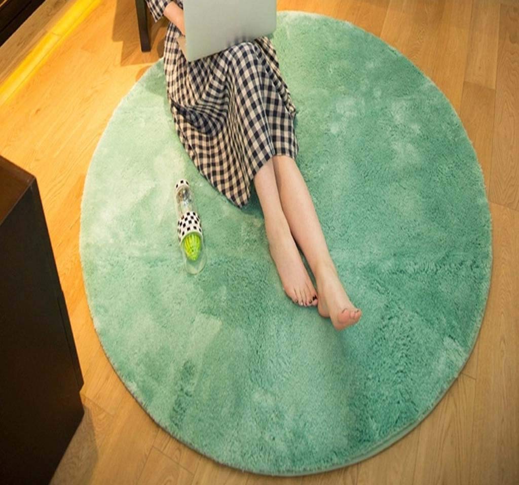 Tapis rond chambre pour sol froid salon et canapé doux