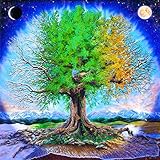 AIRDOM 5D Diamond Painting Art Kits for Adults Full Drill,Tree of Life Crystal Rhinestone Canvas Diamond Art Craft Gift for Mother