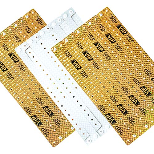 Golden VIP Wrist Band-Activity Wristband 100 Pack