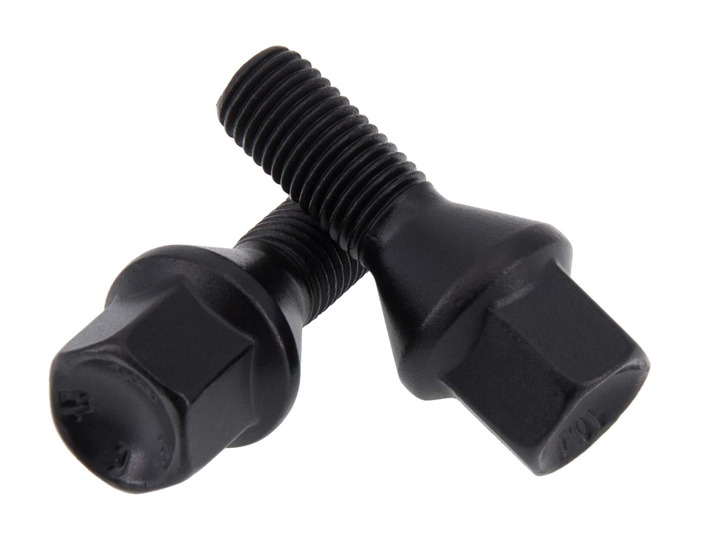 Juego De 20 Tornillos De Rueda M14x1.5 - Longitud 28mm, Asiento Cónico 60°, Llave 17mm, Acero Grado 10.9, Negro