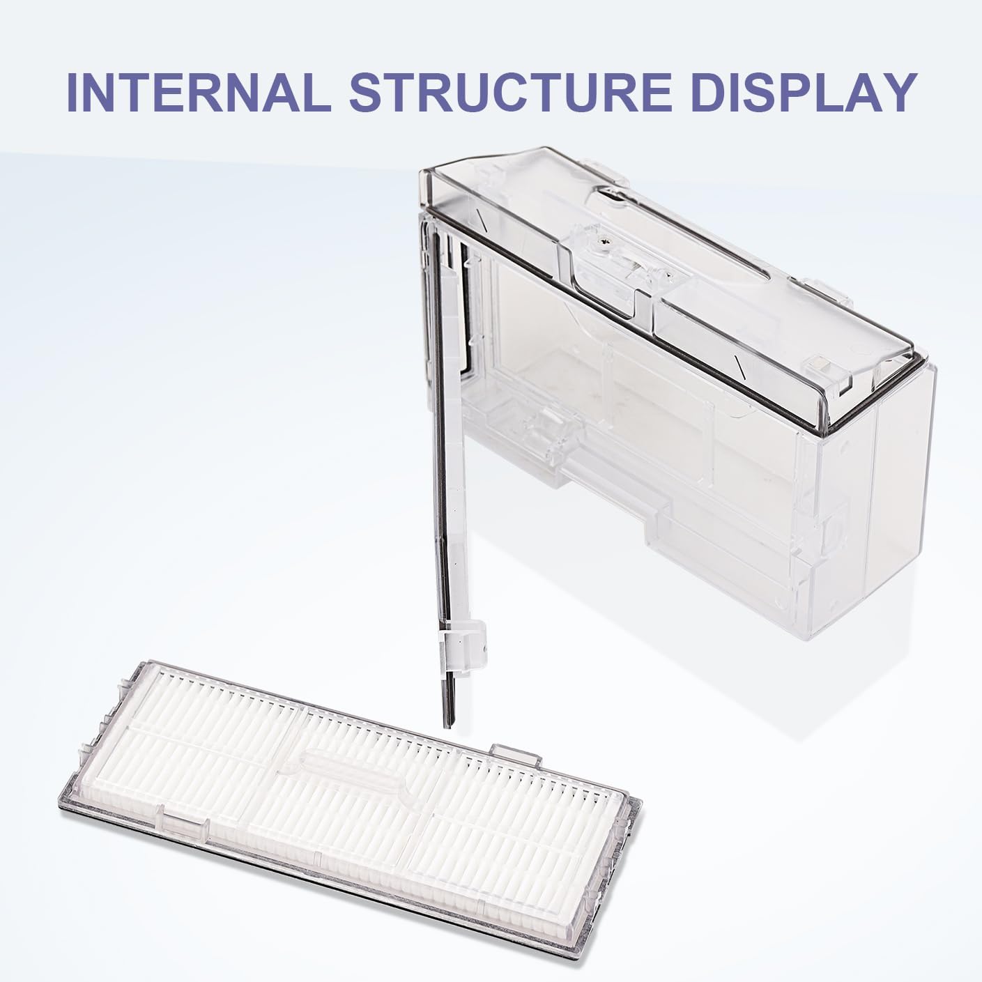Dust Bin Box for Roborock S7 S70 S75 T7s Plus T7s Vacuum Cleaner - Waste Dustbin Box Replacement Accessories Spare Parts
