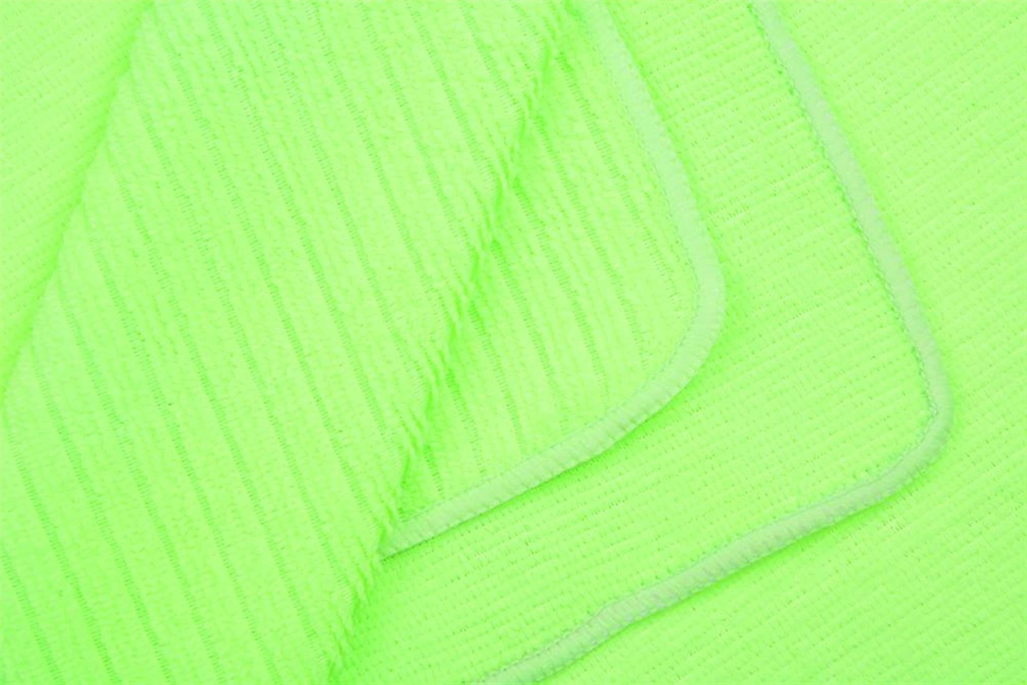 Plato de cocina trapos platos para lavar platos de lavado de microfibra paño de limpieza de tela con franja (Color : Green, Specification : 50pcs)
