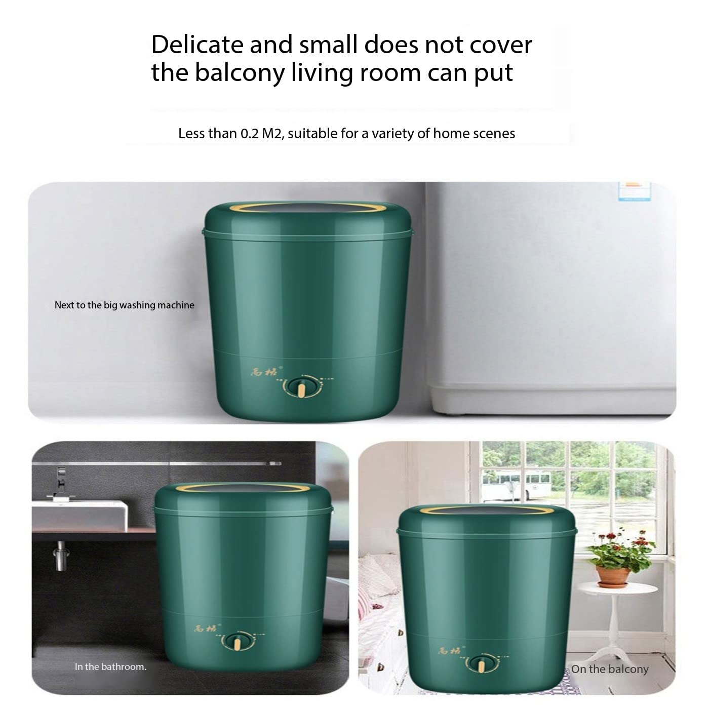 Mini Lavadora, Lavadora doméstica semiautomática de 160 W, 5 kg para Calcetines, Ropa Interior, análisis de Bragas
