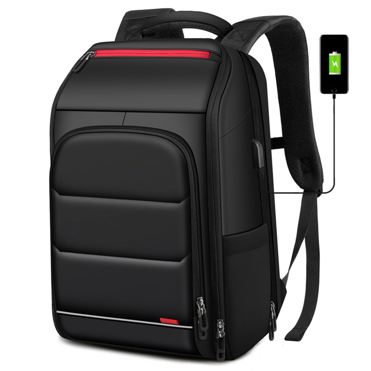 DJXIK Travel Backpack for Men,15.6In Laptop Work Backpacks for Mens Carry on Flight Approved,Waterproof Backpack for Traveling Hiking College