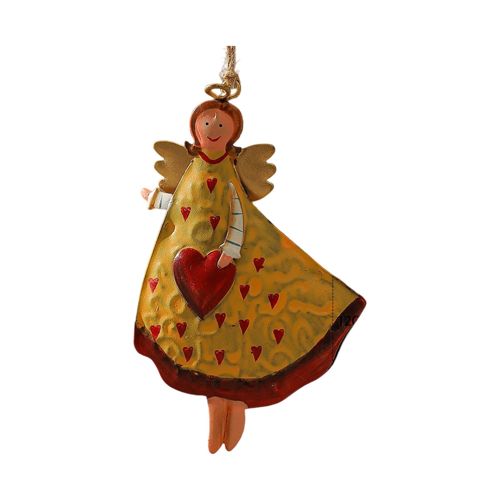Tsophreniq Permanent Rural Patron Girl Christmas Tree Decoration Celebratory Home Accent for Family Gathering Happiness Christmas Patron Girl Decoration