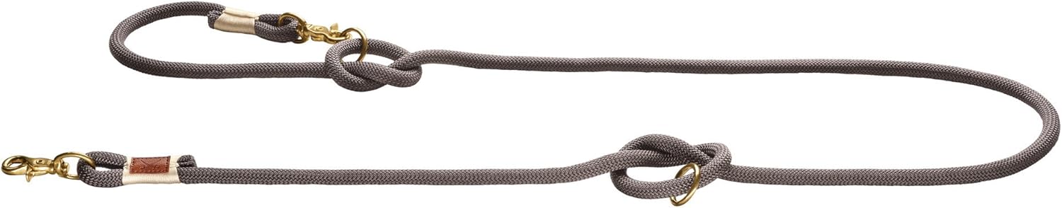 HUNTER Adjustable Leash Sansibar Rantum, 12/200 Rope, Grey