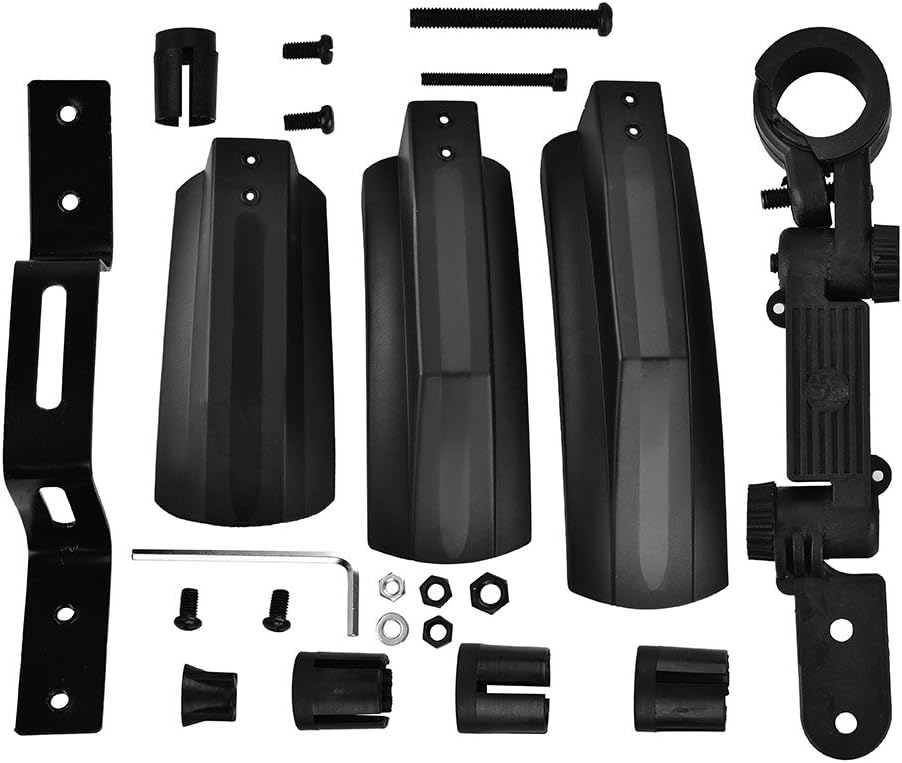 Rehomy Bike Fenders, Adjustable Road Mountain Bike Bicycle Front/Rear Mud Guards Mudguard Fenders Set
